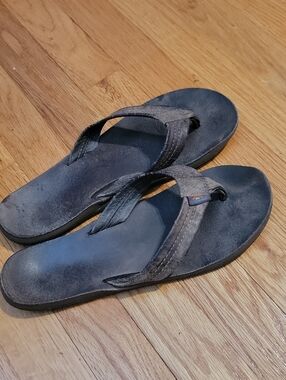 Well Loved Rainbow Flip Flops